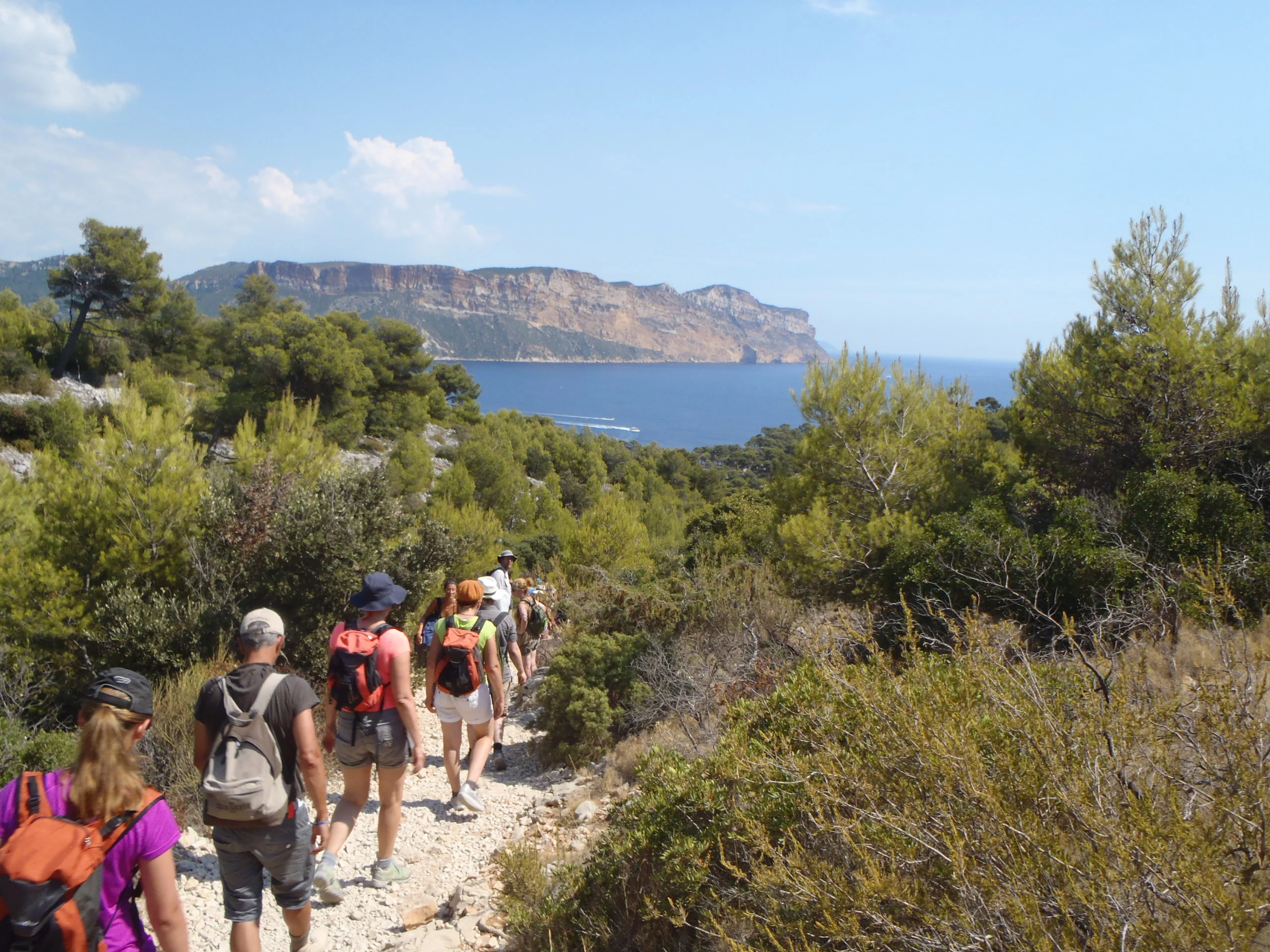 randonnée trek calanques provence visite guidée
