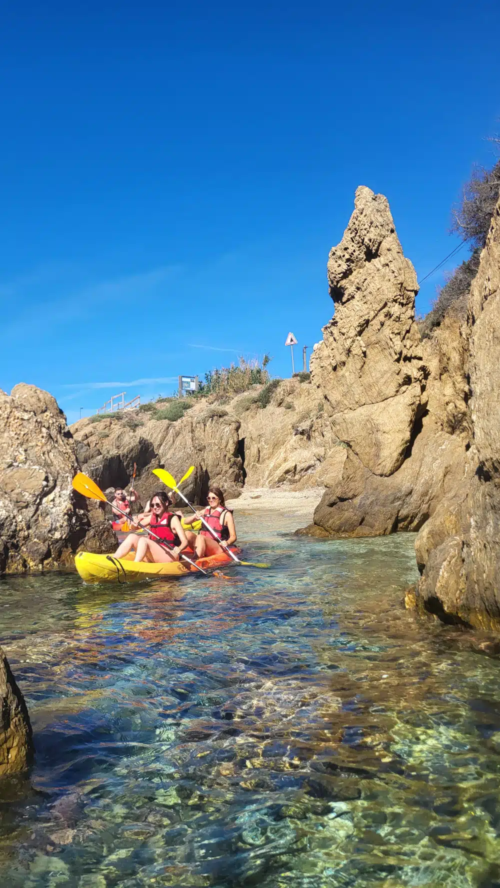 visita guidata in kayak di giens