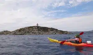embiez in kayak da mare teambulding Costa rocciosa e mare Insenature isolate Embiez Spiaggia e pineta Embiez Panorama del mare e delle isole Sentieri costieri Embiez Isole Embiez preservate